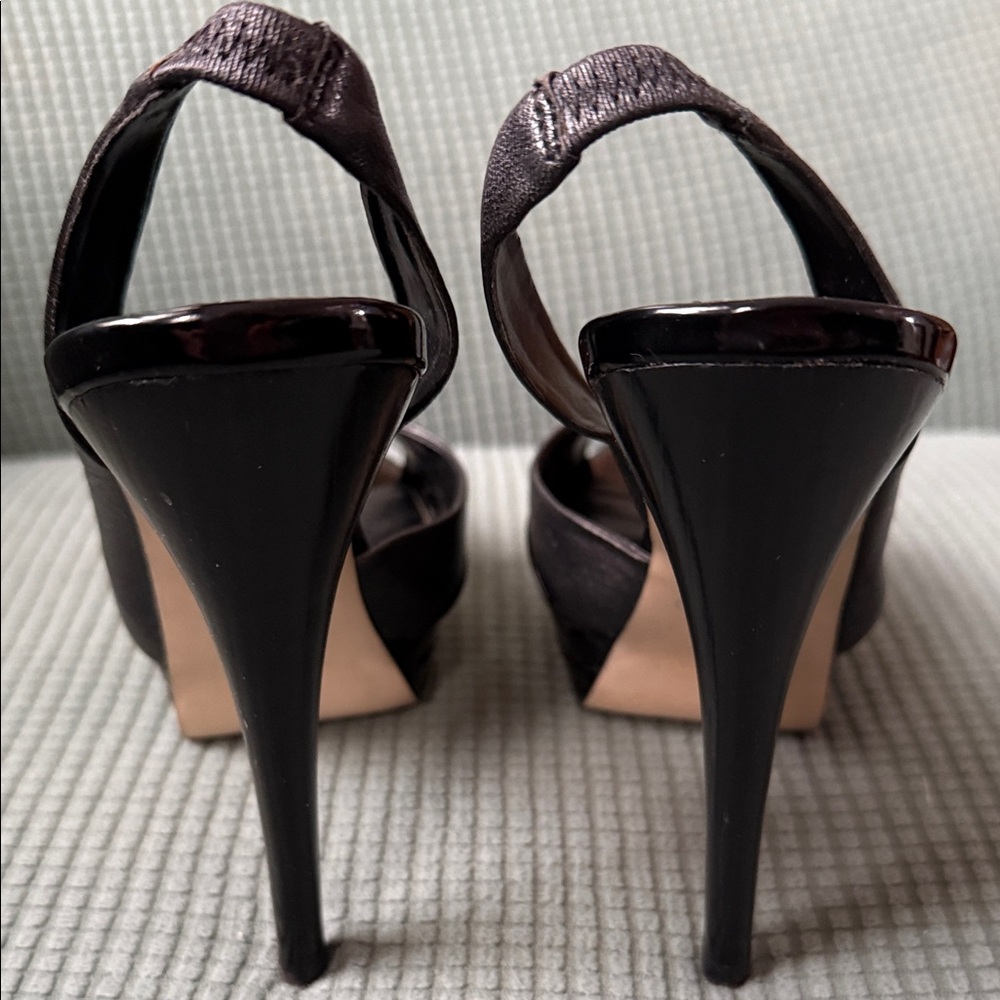 Elegant Black Slingback Heels 5”, Aldo Used - Picture 5 of 16